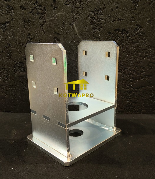 Kotwa Podstawa słupa Dekoracyjna Metalowa 140×140 mm