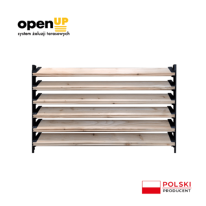 Ruchome deseczki - żaluzje tarasowe - Zestaw modrzew 100cm