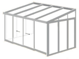 pergola verasol ze ściankami - ogród letni