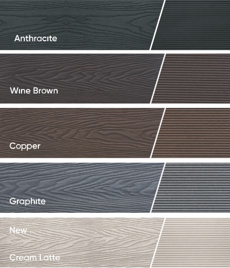 Deska kompozytowa tarasowa Bruggan 3D Light kolory